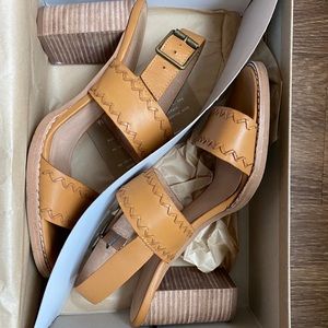 Madewell whipstitch sandals - desert camel